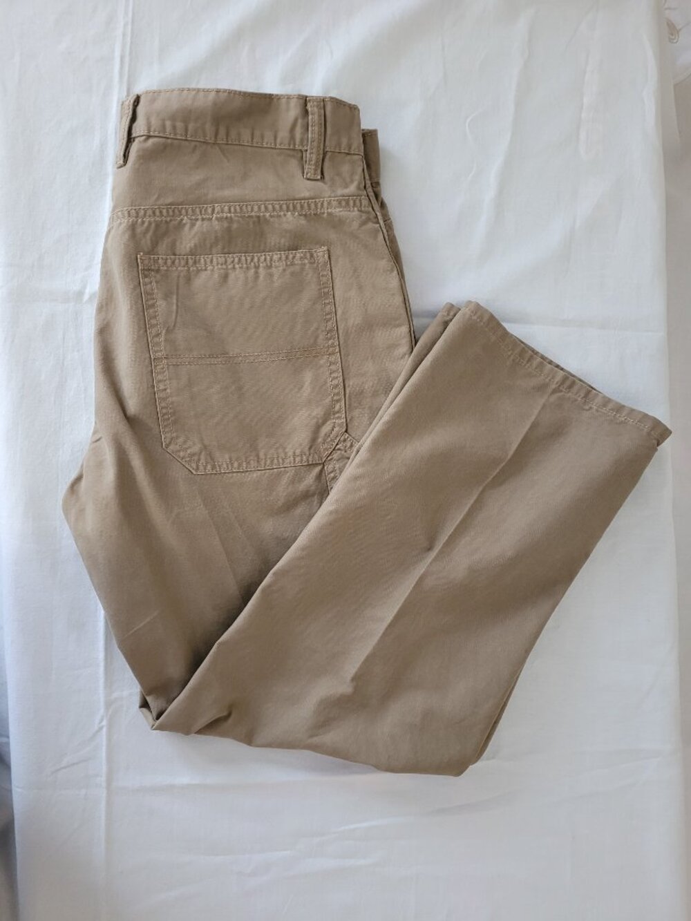 Khaki Carpenter Pants Mens Dark Tan 36x30 - Picture 3 of 14